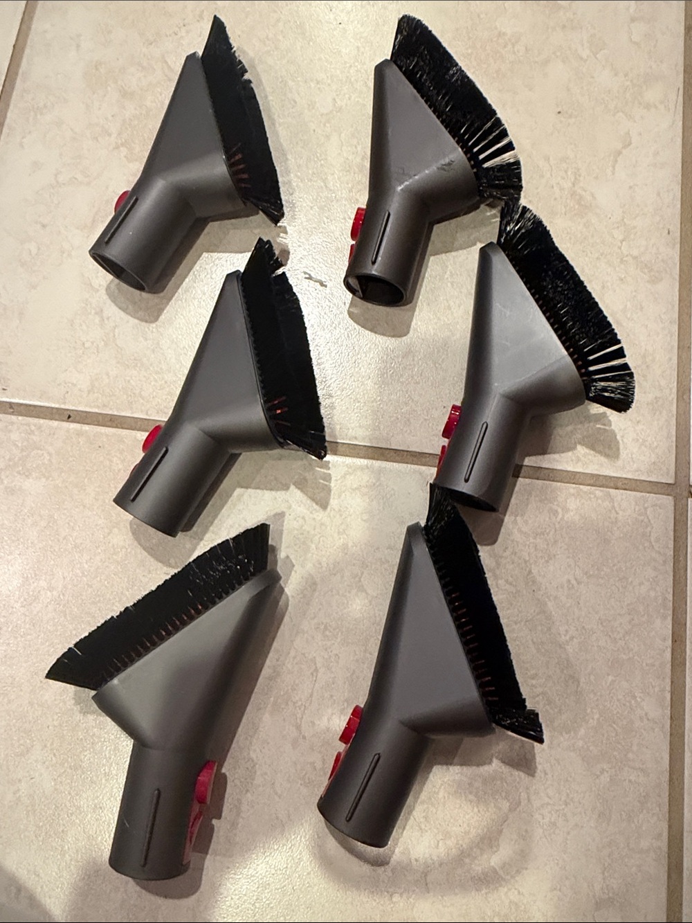 Dyson Gray and Black Angled Brush Attachment Set